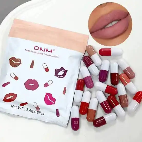 DNM Mini Capsule Lipsticks 18 Lipsticks In 1 Pack (Free Delivery)