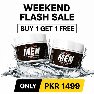 Niconi Men & Women Enzyme De-Tan Pack For Face & Body (BUY 1 GET 1 FREE )